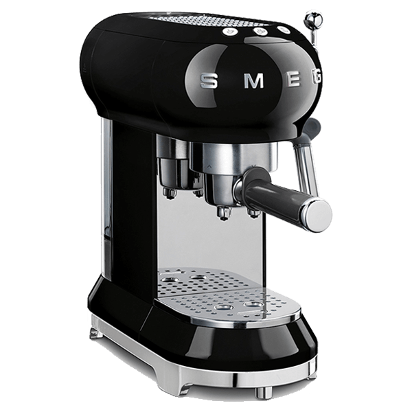  Smeg Espressomaschine mit Siebträger 50's Style Black